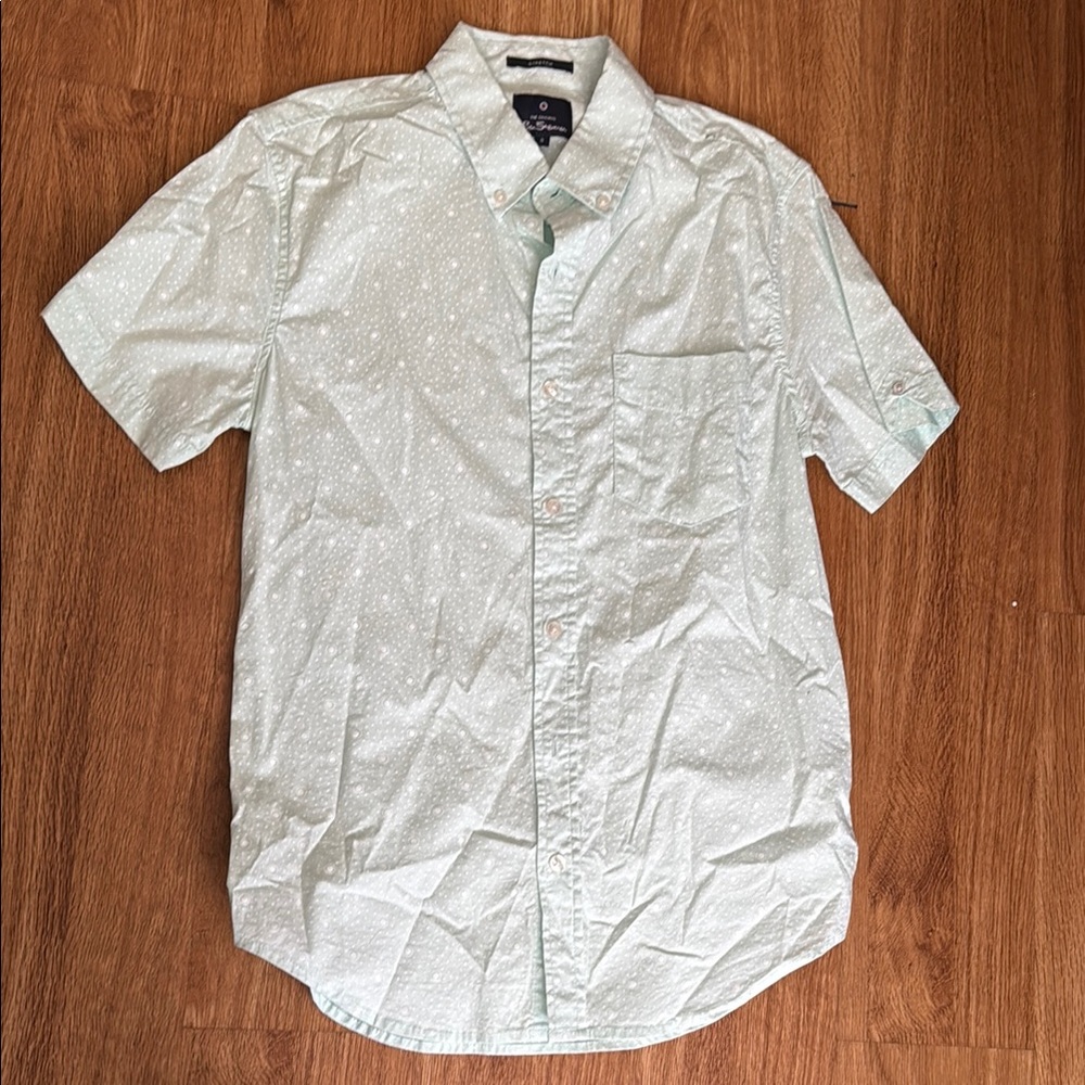 Ben Sherman Green Casual Button Down Shirt for Versatile Wear